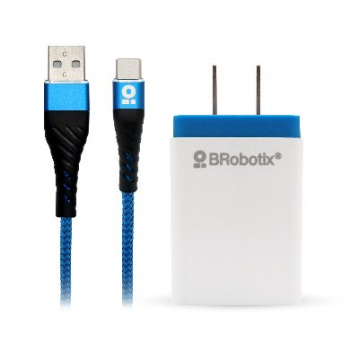 CARGADOR BROBOTIX USB C/CABLE TIPO C CARGA RÁPIDA 963332